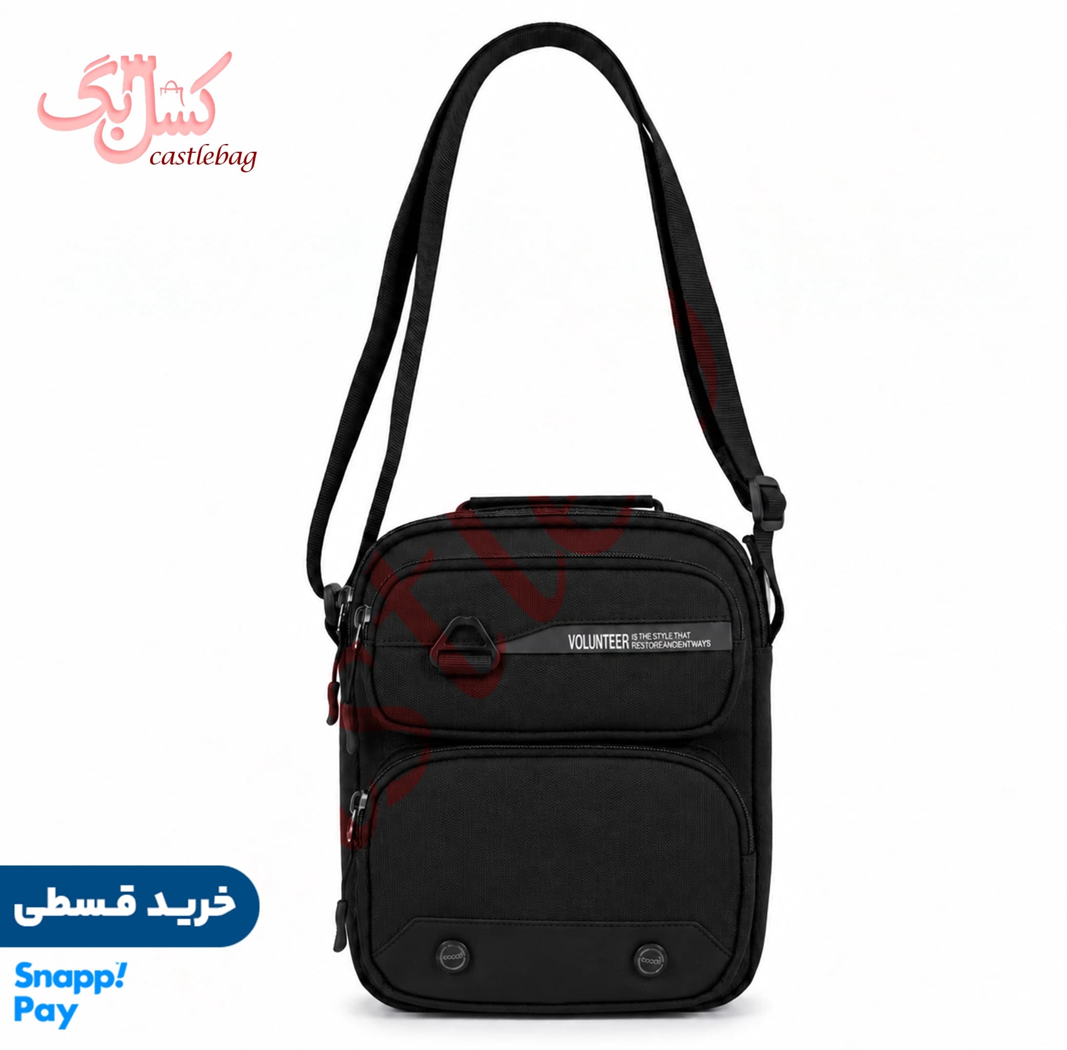کیف دوشی مردانه برزنتی ضدآب مدل ولنتر کد 00024