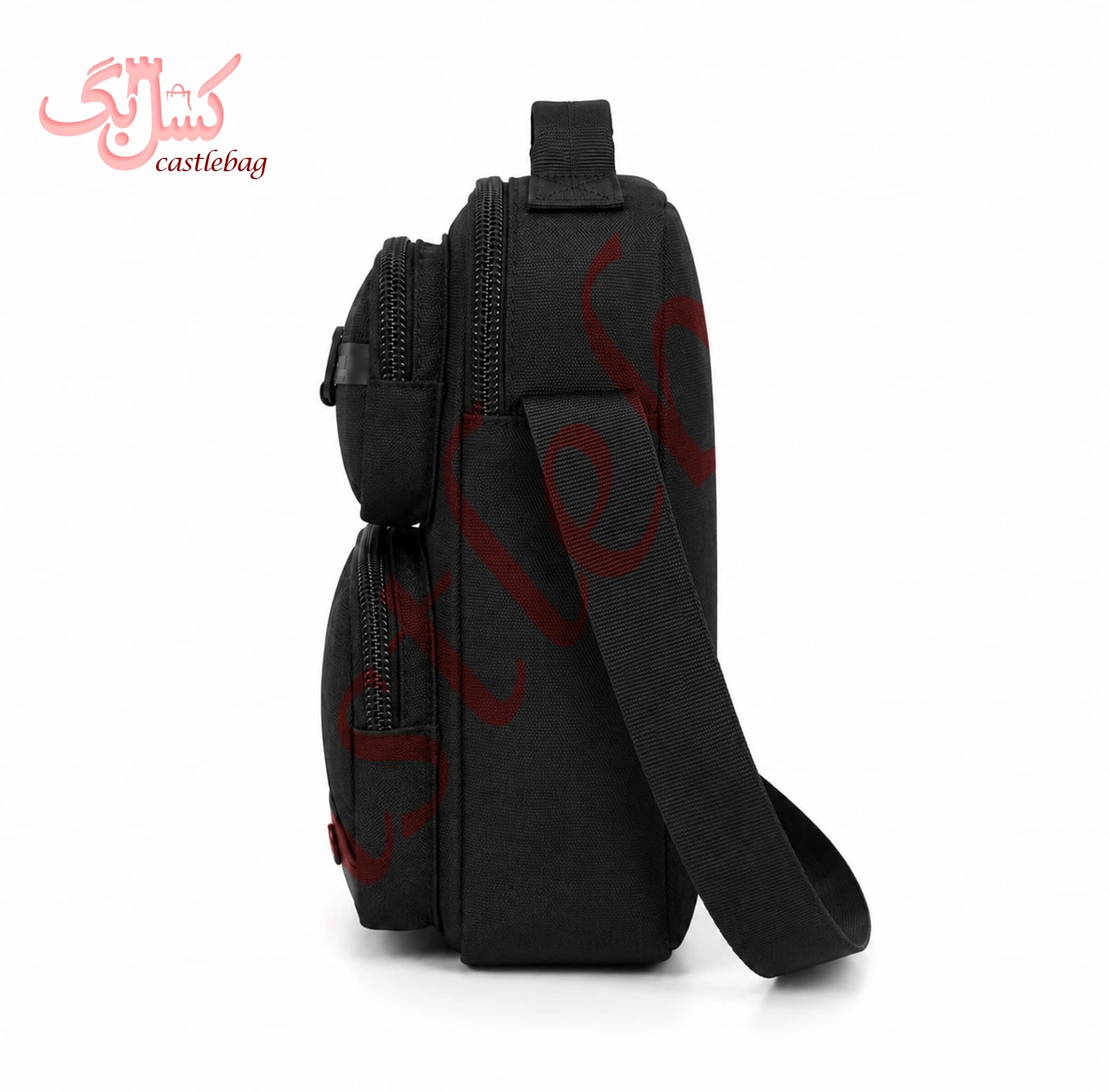 کیف دوشی مردانه برزنتی ضدآب مدل ولنتر کد 00024 — تصویر ۴