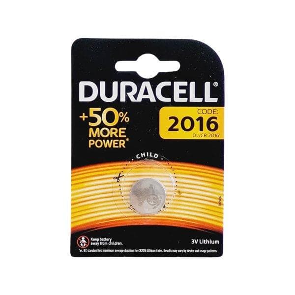 باتری سکه ای تکی DURACELL مدل 2016 بسته ۱ عددی — تصویر ۳
