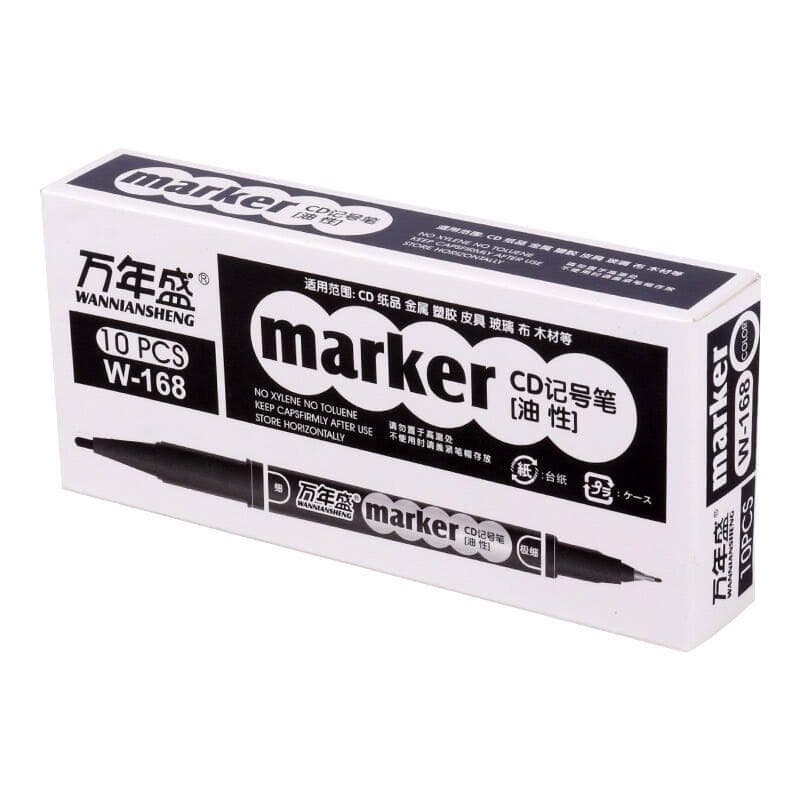 ماژیک CD دو سر مدل Marker W-168 — تصویر ۲