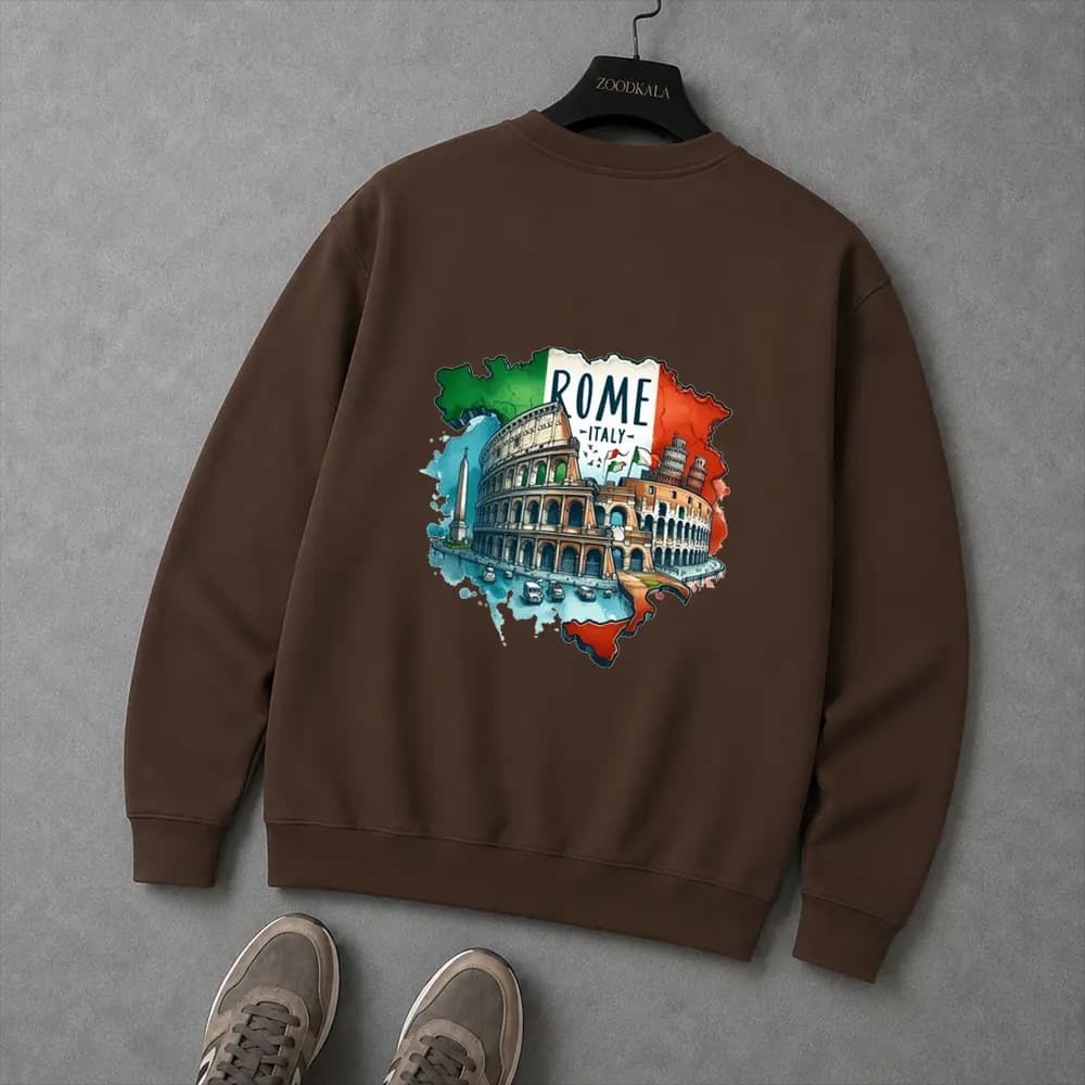 دورس مردانه نخ پنبه طرح‌دار شهر رم ایتالیا ROME ITALY | دارای رنگبندی — تصویر ۸