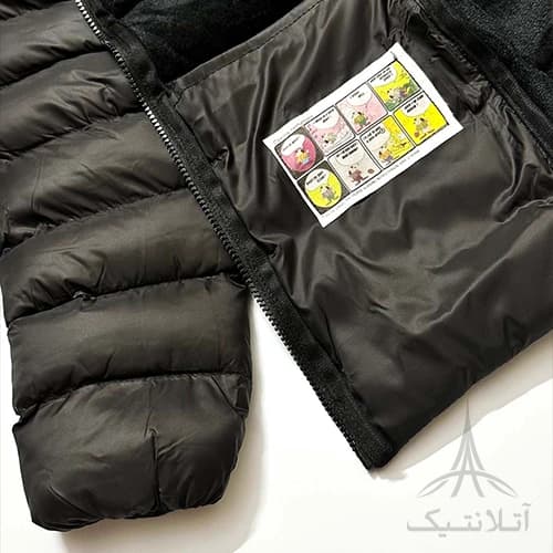 کاپشن مردانه شمعی وارداتی ماسیمو دوتی Massimo Dutti وارداتی ضدآب طرح پر کلاه جداشونده — تصویر ۵