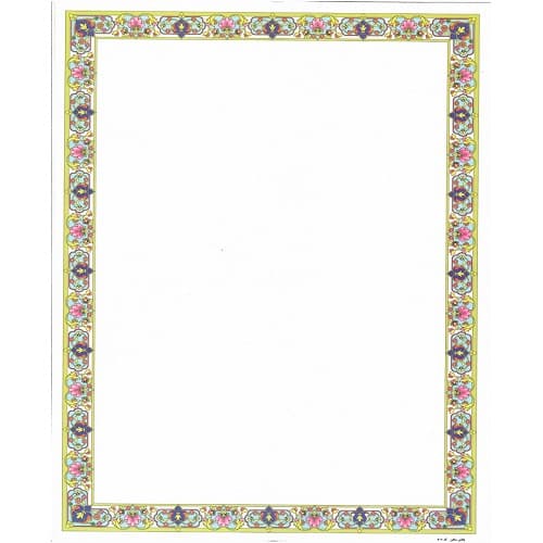 کاغذ گلاسه تذهیب A4 – کد 508