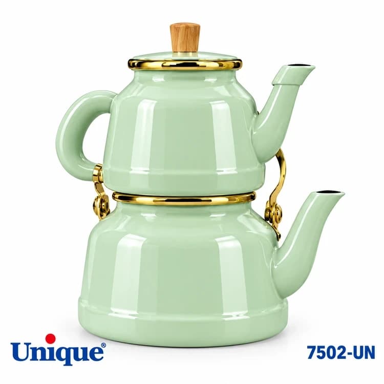 کتری و قوری لعابی یونیک مدل UN-7502