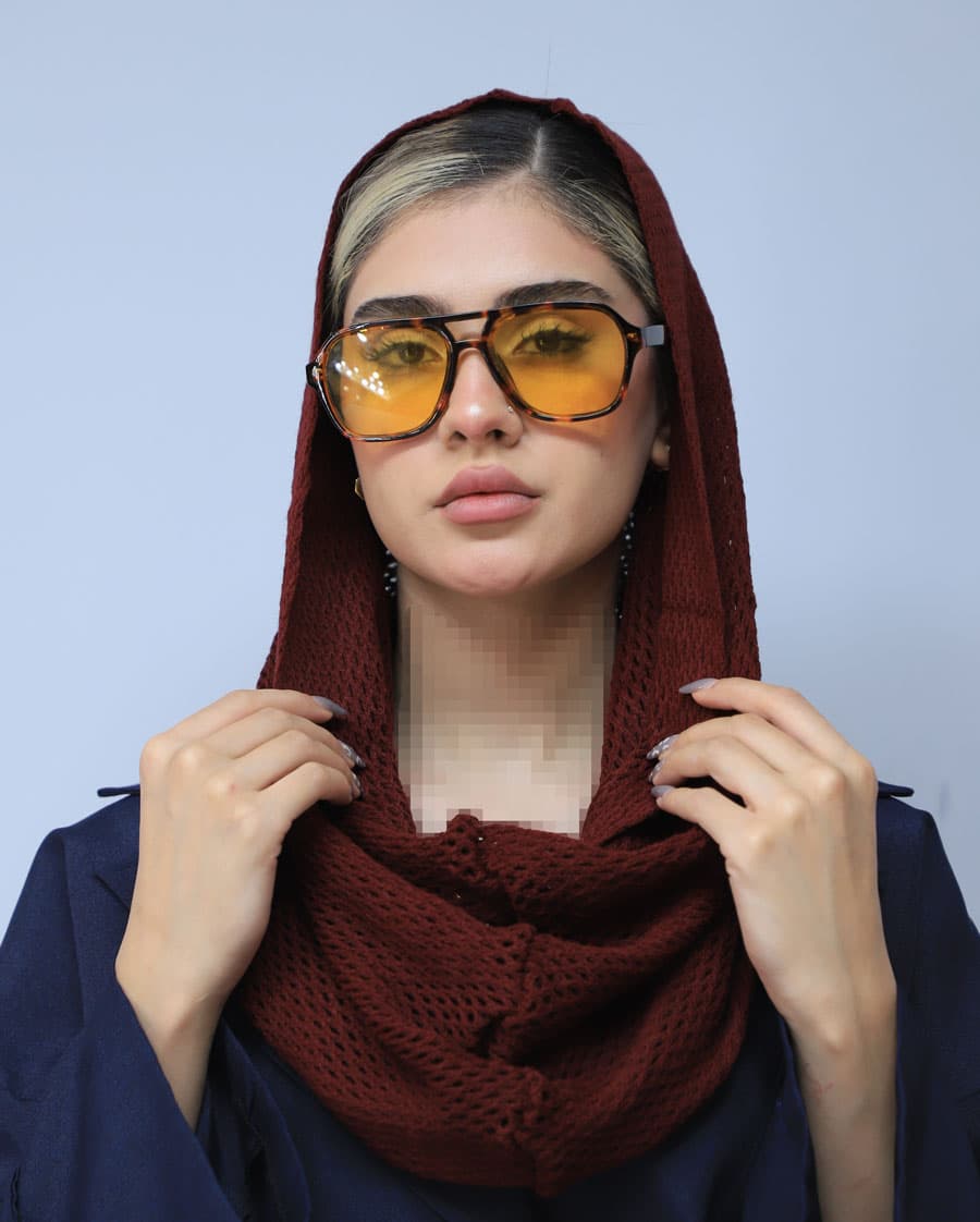 شال | مدل شال رینگی کد 53741 – زرشکی