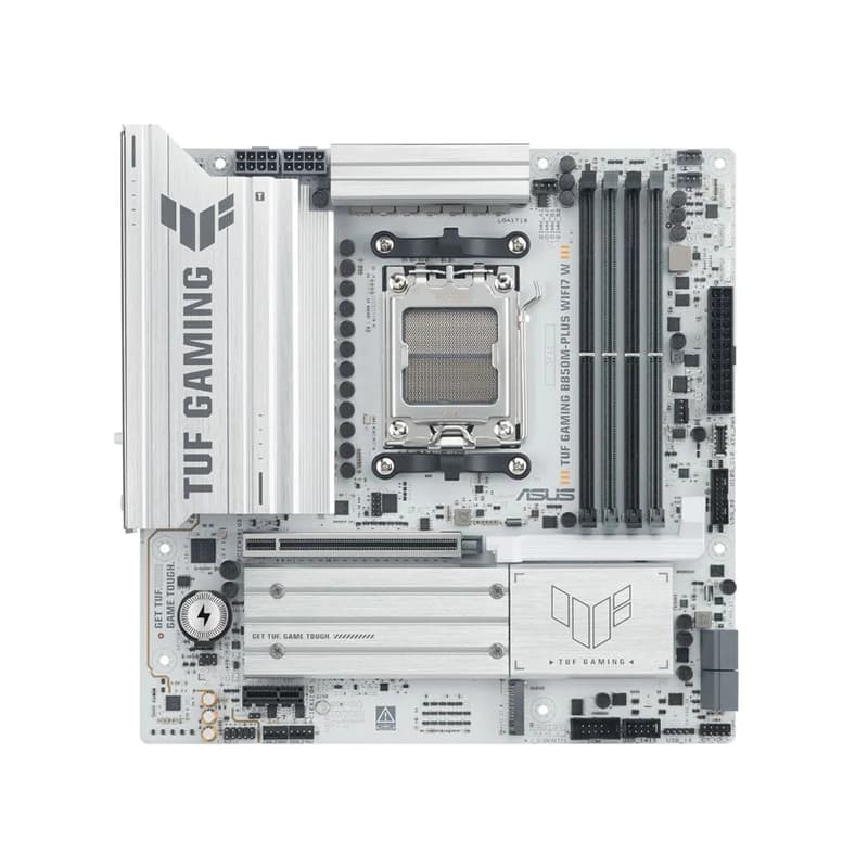 مادربرد ASUS TUF GAMING B850M-PLUS WIFI7 WHITE — تصویر ۲
