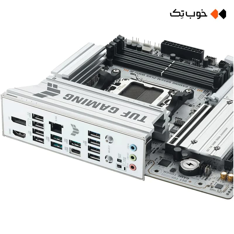 مادربرد ASUS TUF GAMING B850M-PLUS WIFI7 WHITE — تصویر ۶