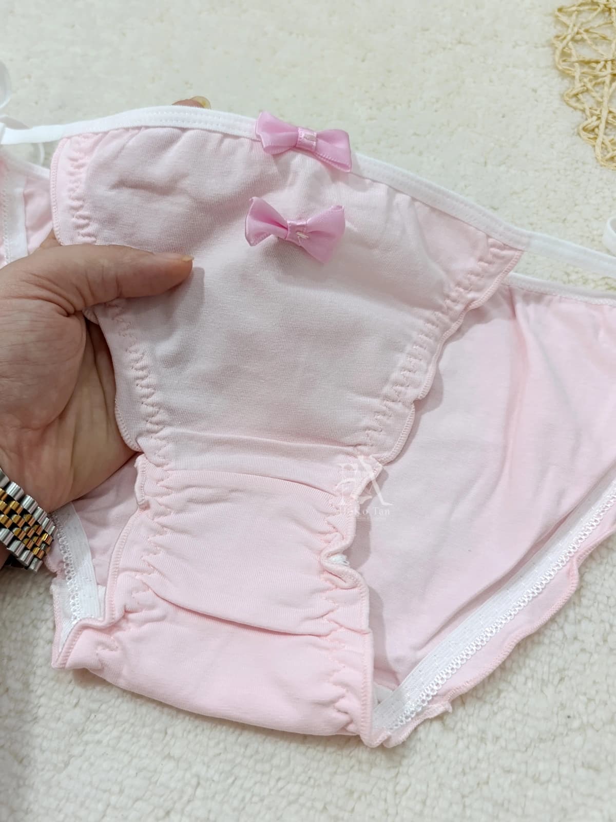 شورت گره ای نخی فانتزی پاپیون کد 108 — تصویر ۳