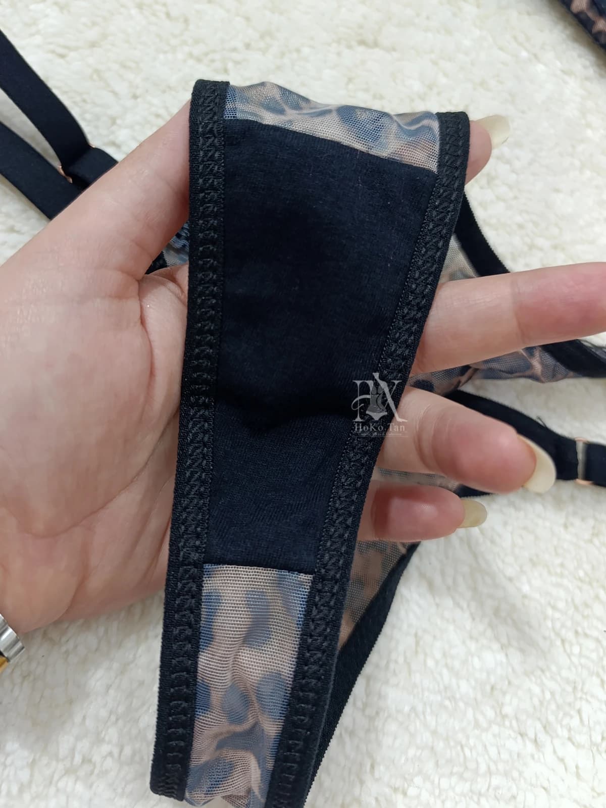 ست شورت و سوتین فنردار پلنگی ترک کد 69 — تصویر ۶