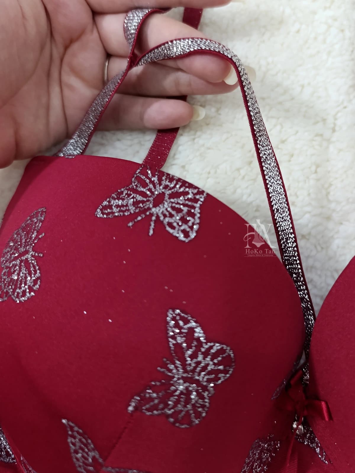 ست شورت و سوتین اسفنجی هارنس دار پروانه کد 67 — تصویر ۴