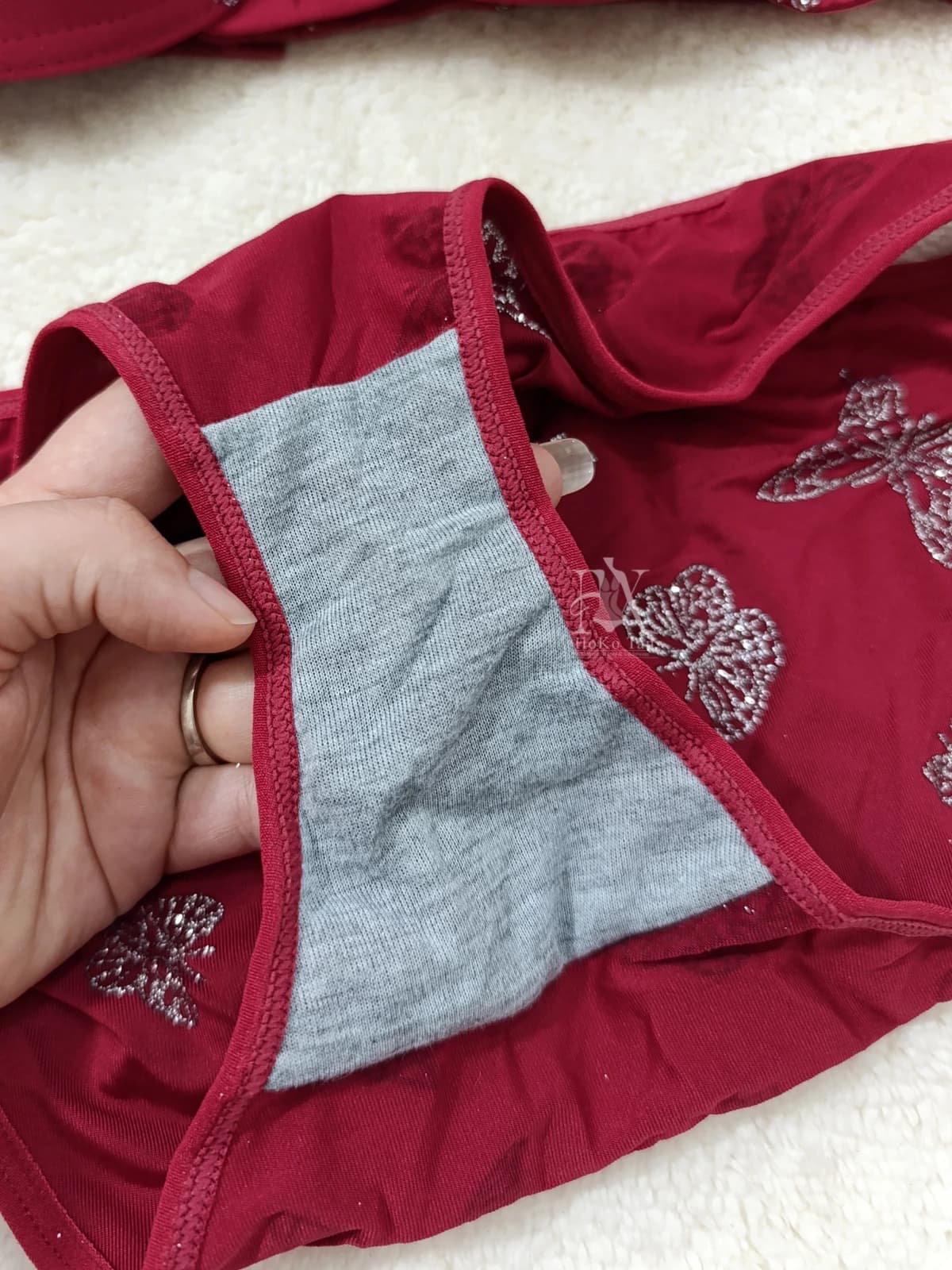 ست شورت و سوتین اسفنجی هارنس دار پروانه کد 67 — تصویر ۵