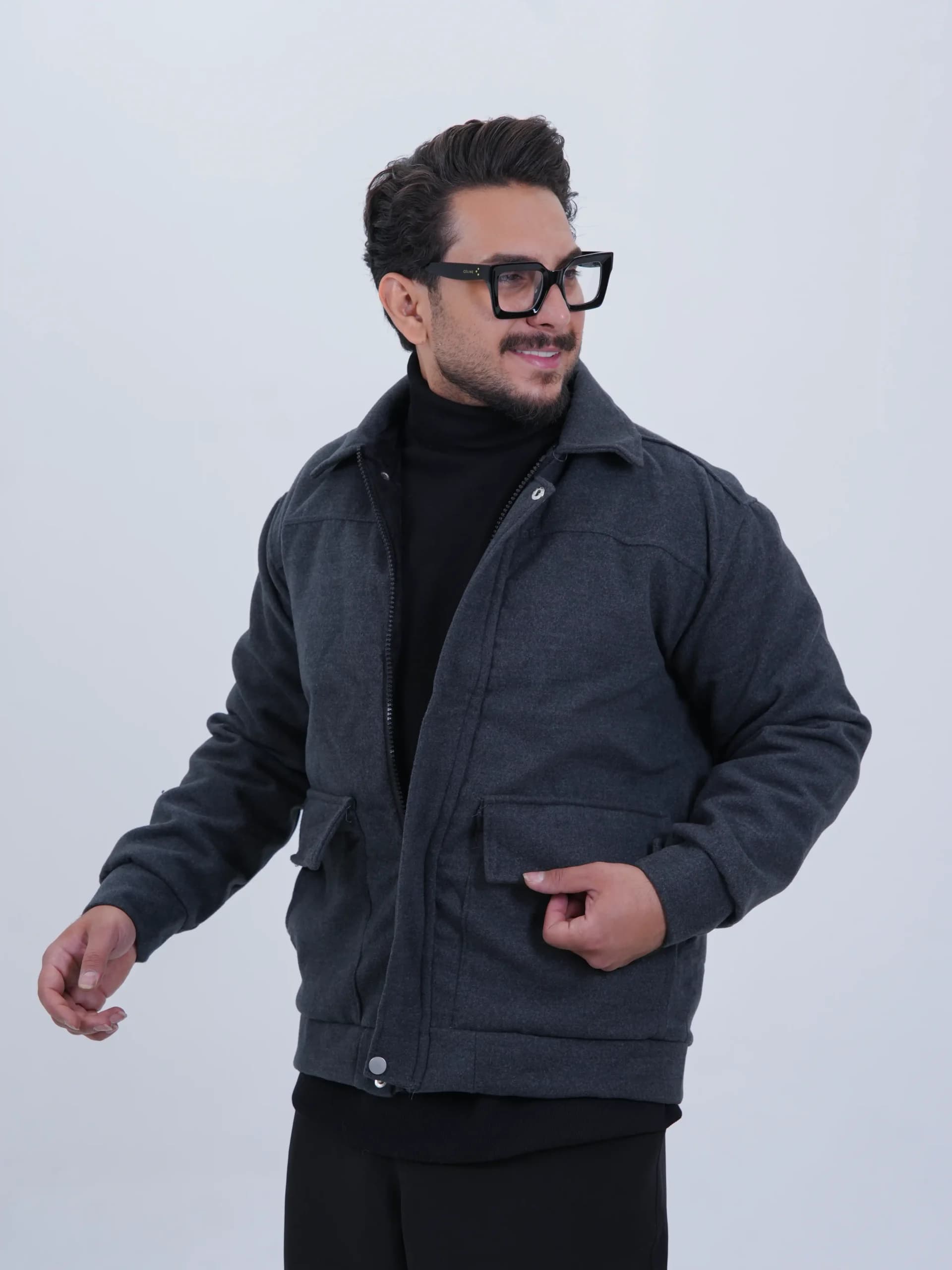 کاپشن مردانه فوتر داخل خز کد 50250 — تصویر ۸