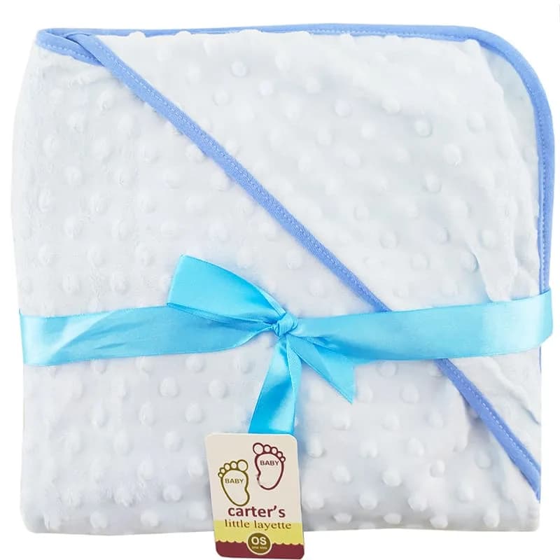 پتو کلاه دار نوزادی طرح حباب دار کارترز Carters