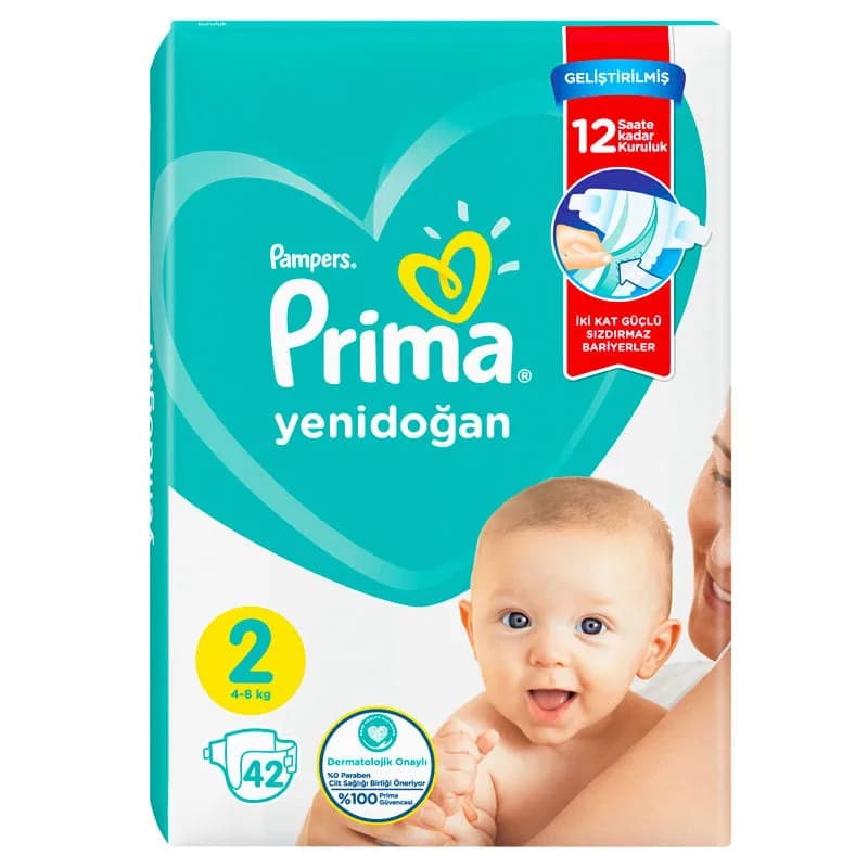 پوشک 42 عددی سایز 2 پريما ترک Prima