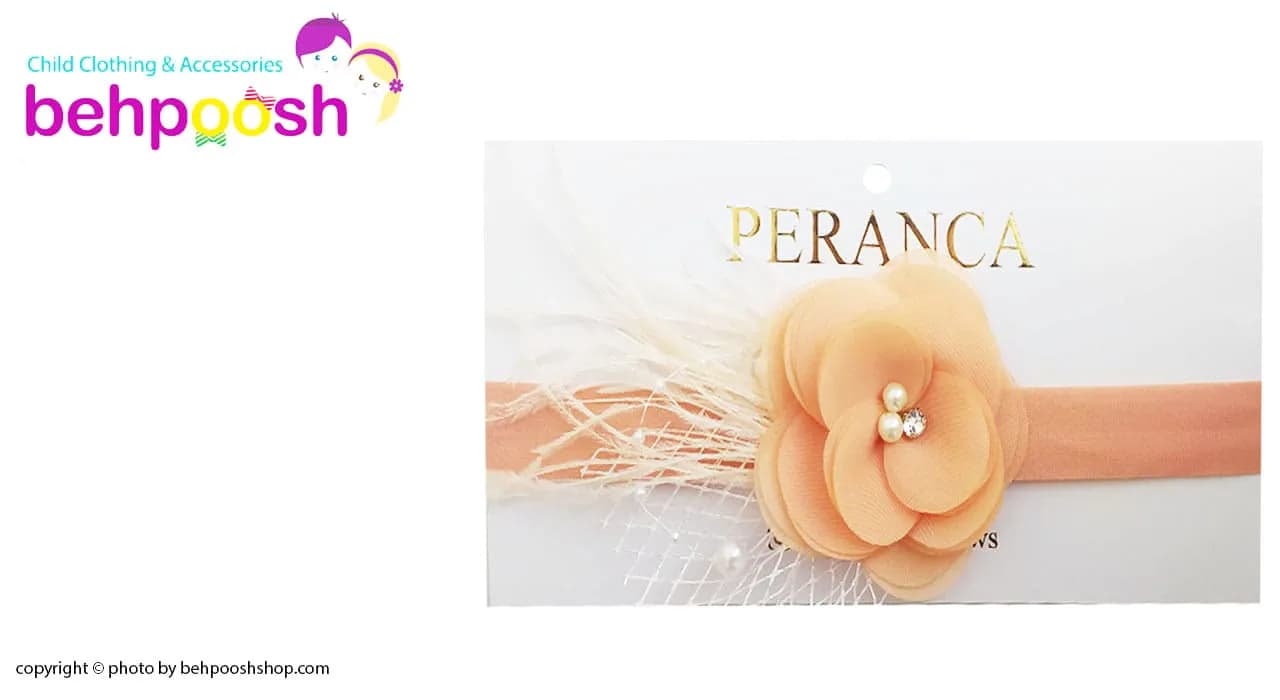 هدبند دخترانه گل دار مرواریدی Perance hairbows — تصویر ۲