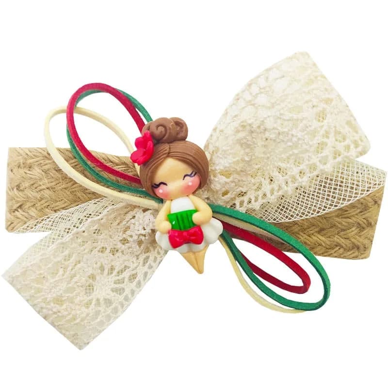 گیره سر دخترانه عروسکی کنفی Perance hairbows