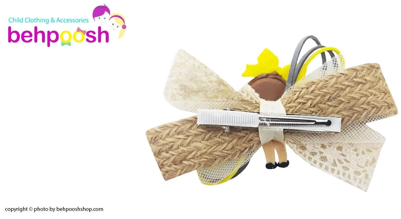 گیره سر بچگانه کنفی عروسک دار Perance hairbows — تصویر ۲