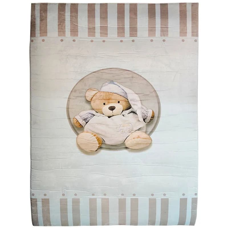 فرش اتاق کودک طرح خرس نانان تدی ماوی كارپت Mavi Carpet