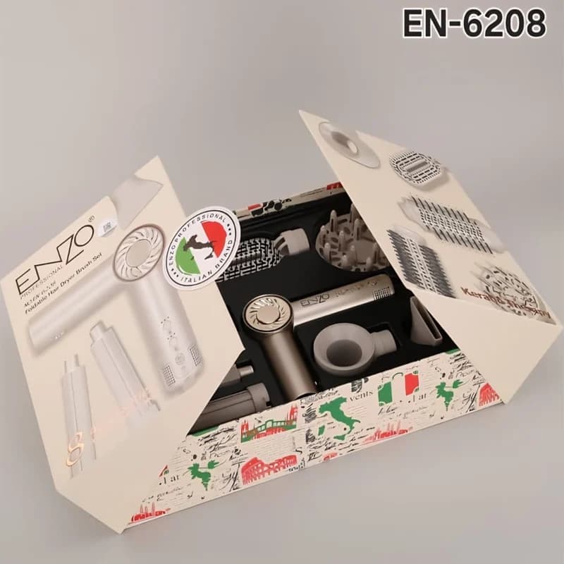 سشوار حرفه ای 8 کاره طرح دایسون انزو EN-6208 — تصویر ۴