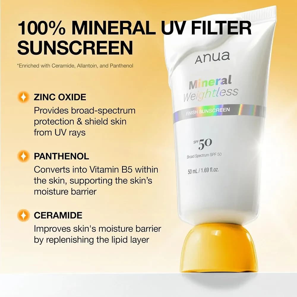 ضدآفتاب مینرال آنوا مدل Mineral Weightless Finish SPF 50 — تصویر ۲