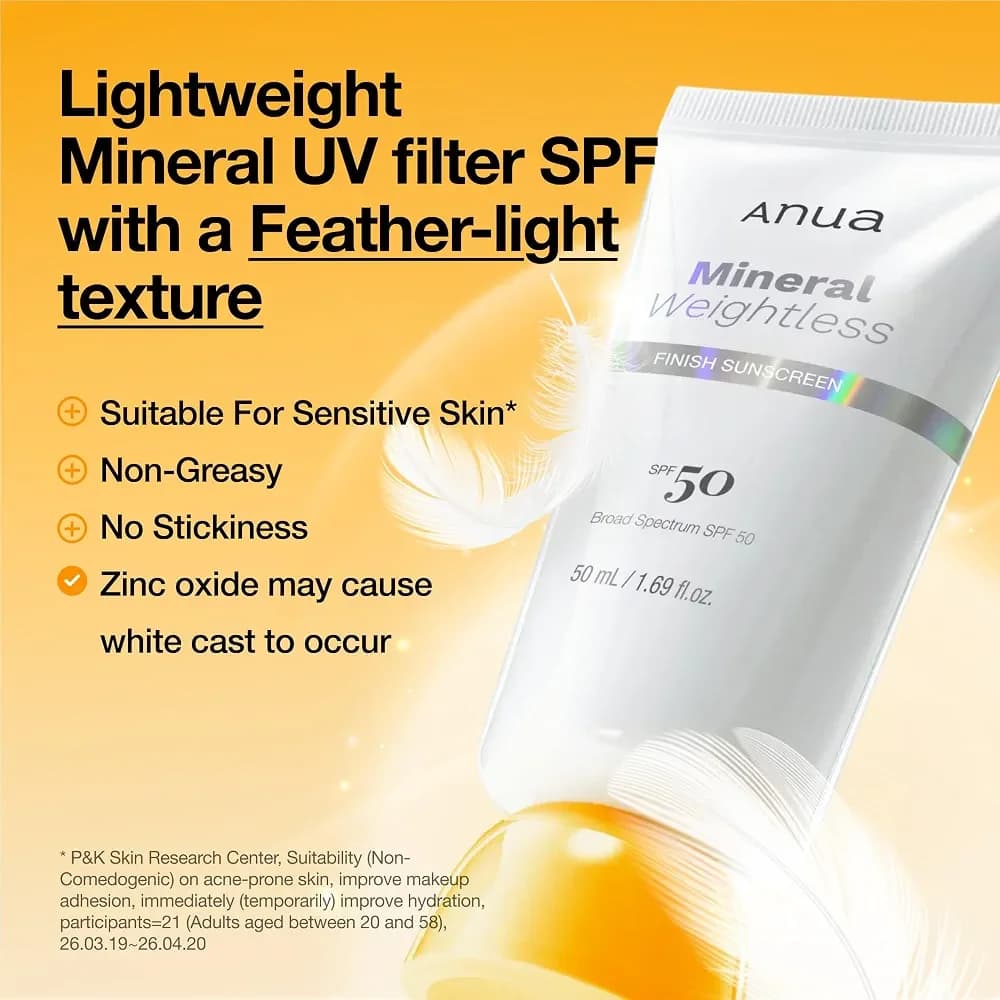 ضدآفتاب مینرال آنوا مدل Mineral Weightless Finish SPF 50 — تصویر ۳