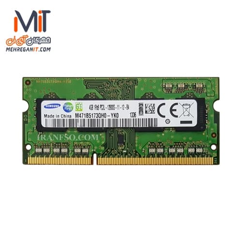 رم لپ‌ تاپ DDR3 سامسونگ مدل 1600 ظرفیت 4 گیگابایت
