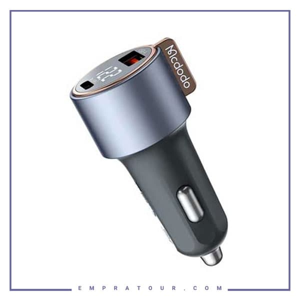 شارژر فندکی 2 پورت 75 وات مک دودو CC-369 — تصویر ۲