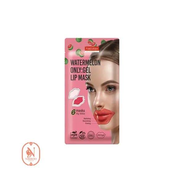 ماسک لب 6عددی PUREDERM WATERMELON