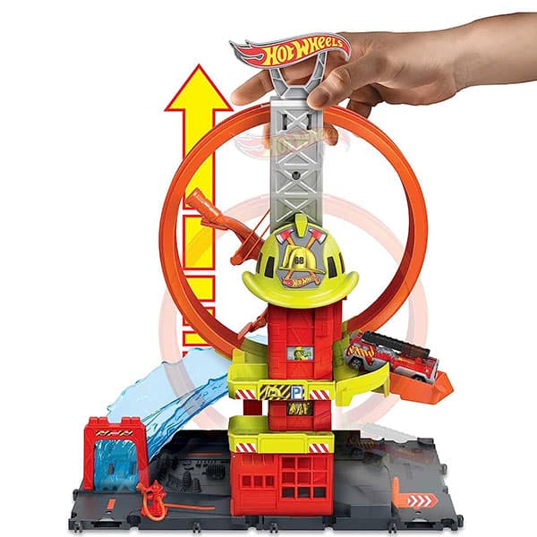 ایستگاه آتش نشانی Hot Wheels مدل Super Loop Fire Station — تصویر ۳