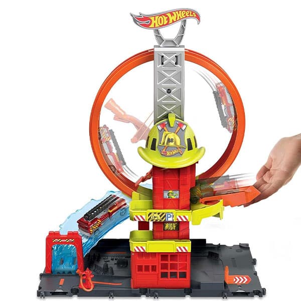 ایستگاه آتش نشانی Hot Wheels مدل Super Loop Fire Station — تصویر ۵