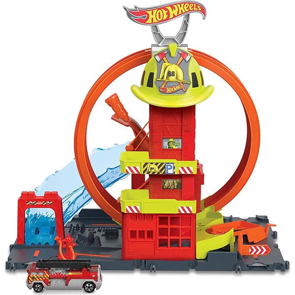 ایستگاه آتش نشانی Hot Wheels مدل Super Loop Fire Station — تصویر ۲