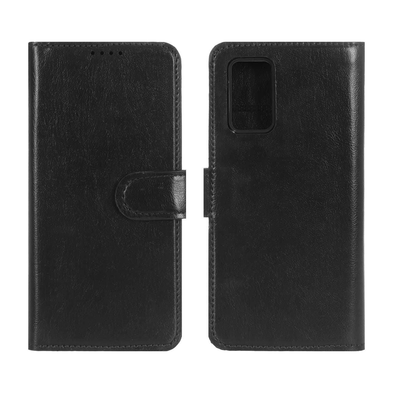 کیف موبایل چرمی مگنتی محافظ لنزدار Xiaomi Poco M3 / Redmi 9T 4G – مشکی