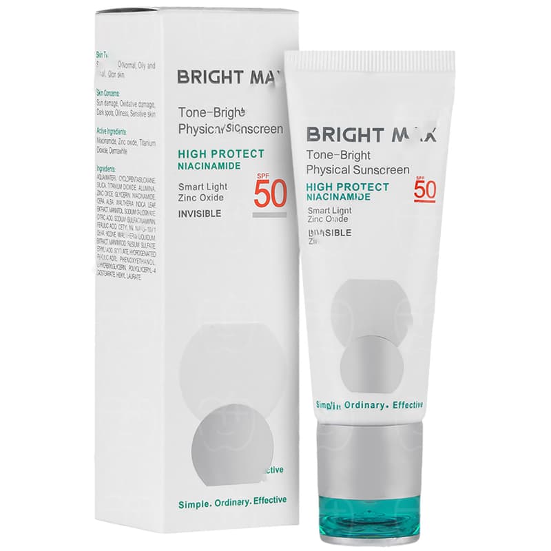 ضد آفتاب فیزیکال تن برایت SPF50 برایت مکس