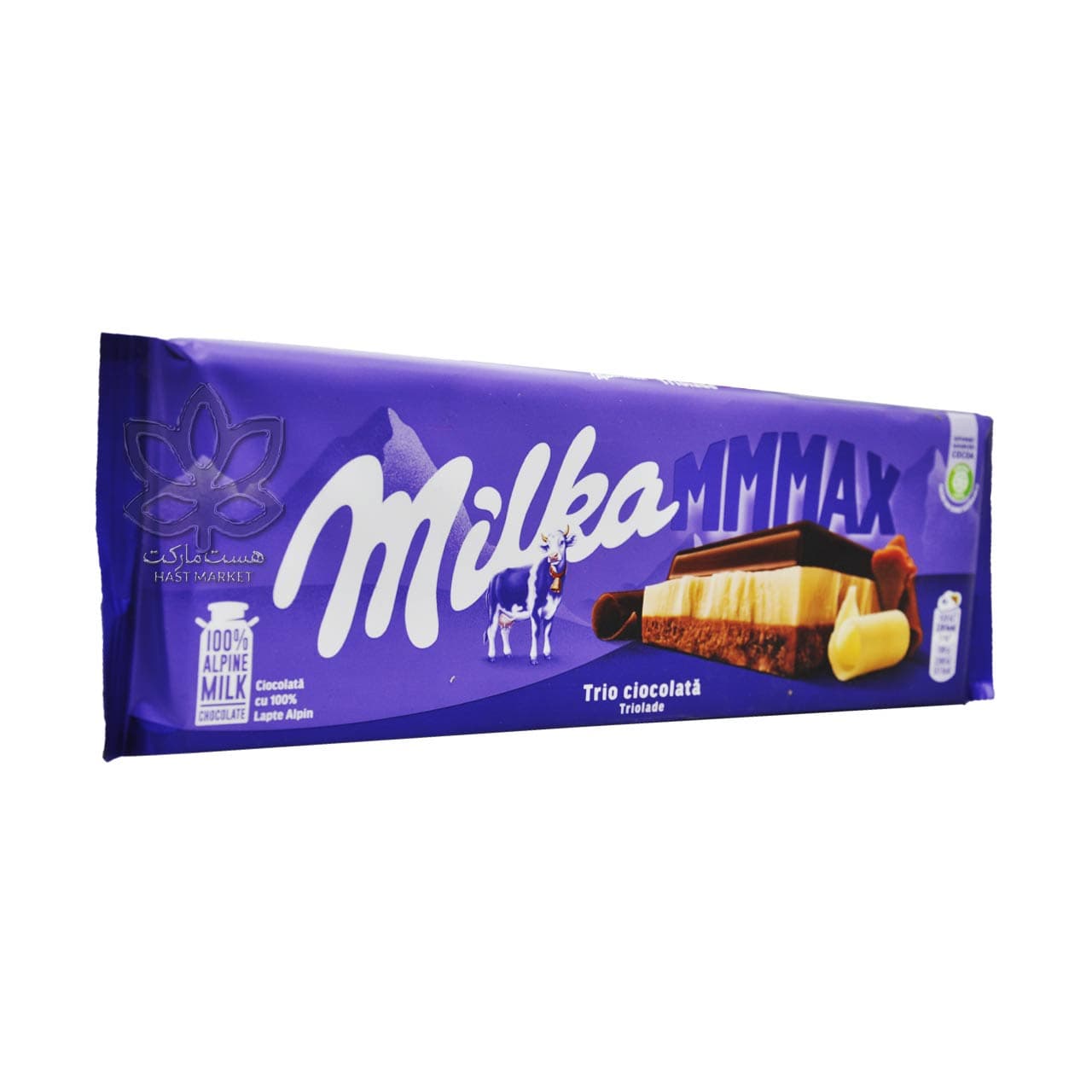 شکلات تریو ( سفید ، شیری و دارک ) 280 گرم مکس میلکا – milka — تصویر ۲