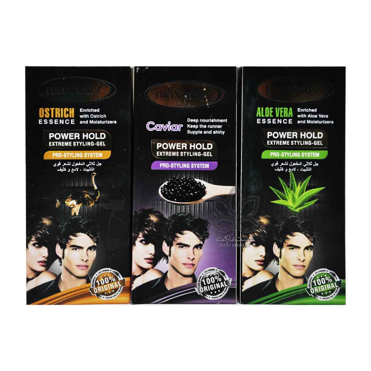 ژل چسبی ( قوی ) با عصاره خاویار 260 میل مکس لیدی – max lady — تصویر ۳