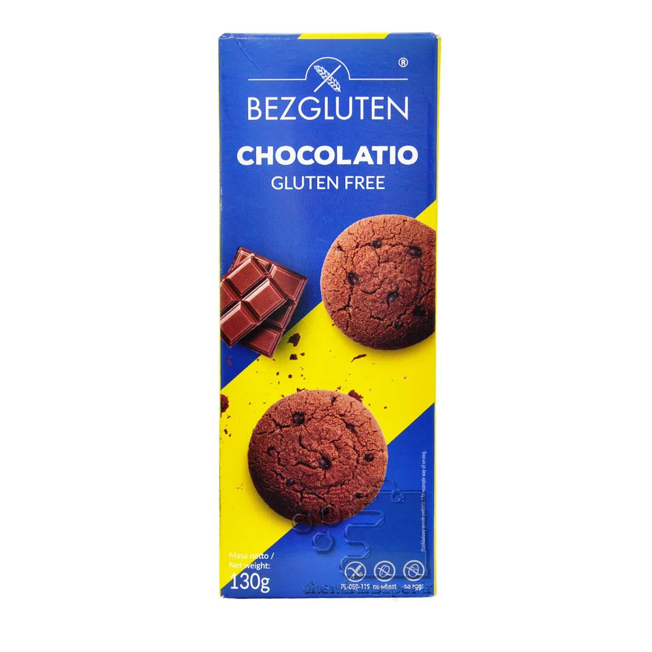 کوکی شکلاتی بدون گلوتن ۱۳۰ گرم بزگلوتن – bezgluten