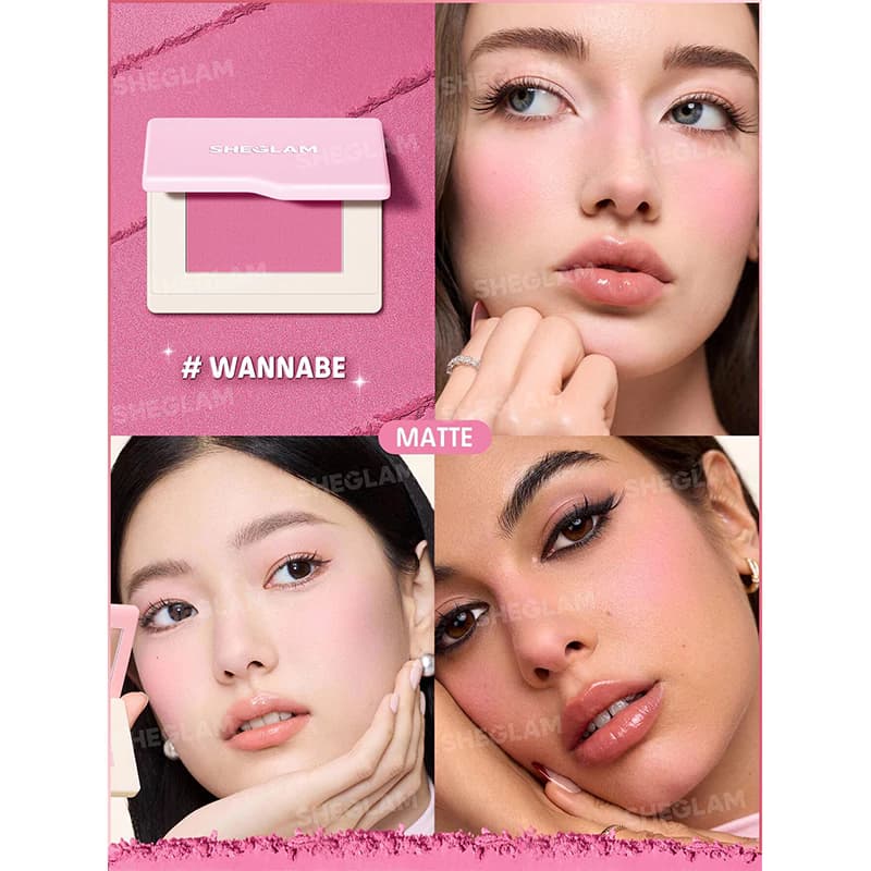 رژگونه پودری شیگلم مدل DREAM TOUCH رنگ WANNABE — تصویر ۳