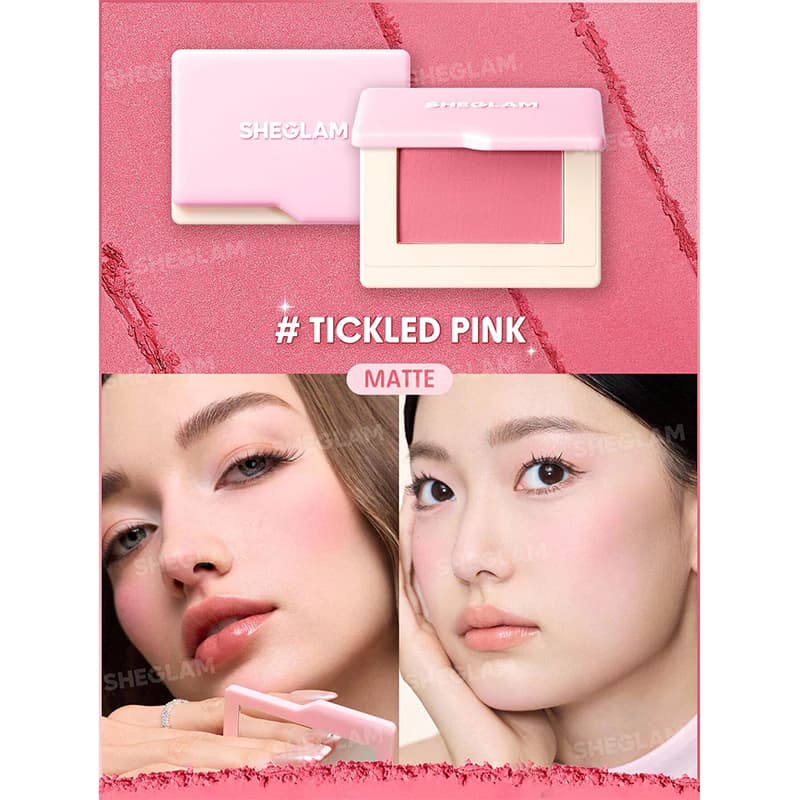 رژگونه پودری شیگلم مدل DREAM TOUCH رنگ TICKLED PINK — تصویر ۳