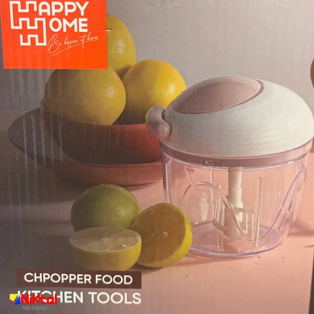 خردکن دستی نخدار Happy Home| آمادهسازی سریع مواد غذایی بدون برق — تصویر ۳