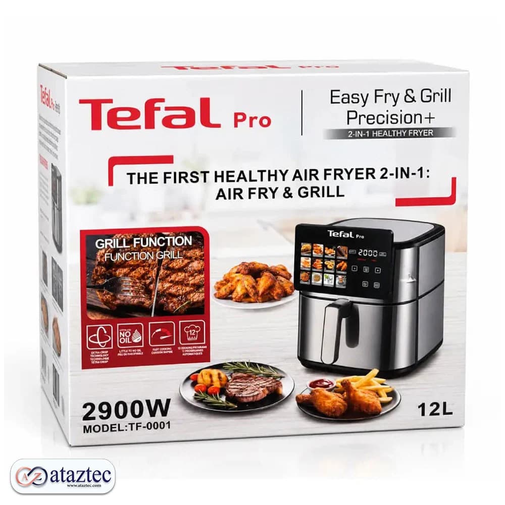 ایرفرایر تفال TF-0001 | سرخ کن بدون روغن ۱۲ لیتری با توان ۲۹۰۰ وات — تصویر ۶