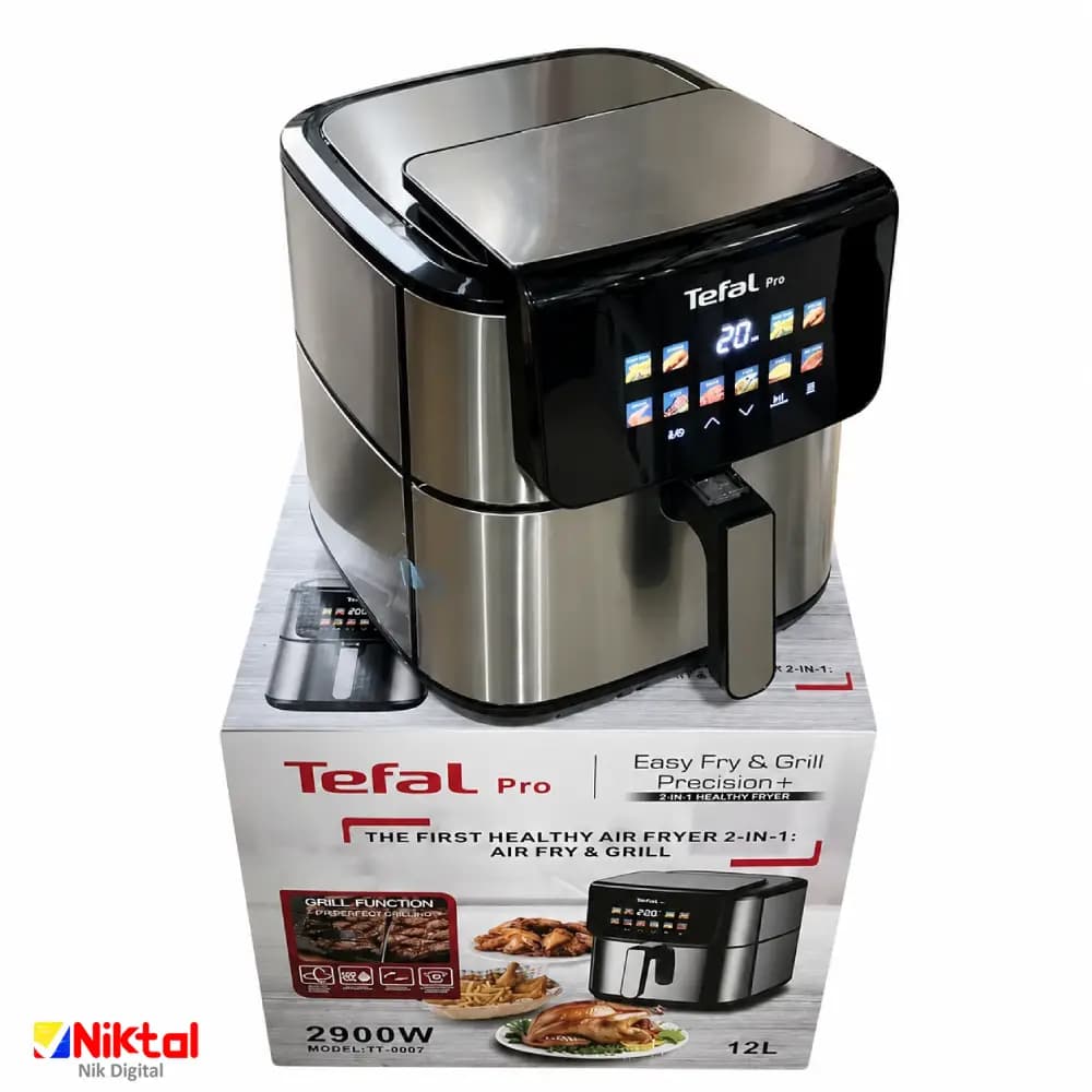 ایرفرایر تفال TF-0002 | سرخ کن بدون روغن Tefal Pro با تنظیم دما و زمان پخت — تصویر ۲