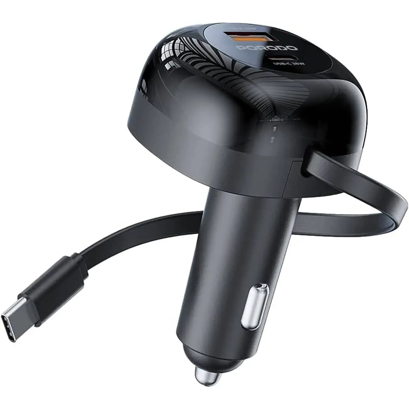 شارژر فندکی فست شارژ ماشین 47 وات Type-C و USB پرودو Porodo PD-FWCH030-BK