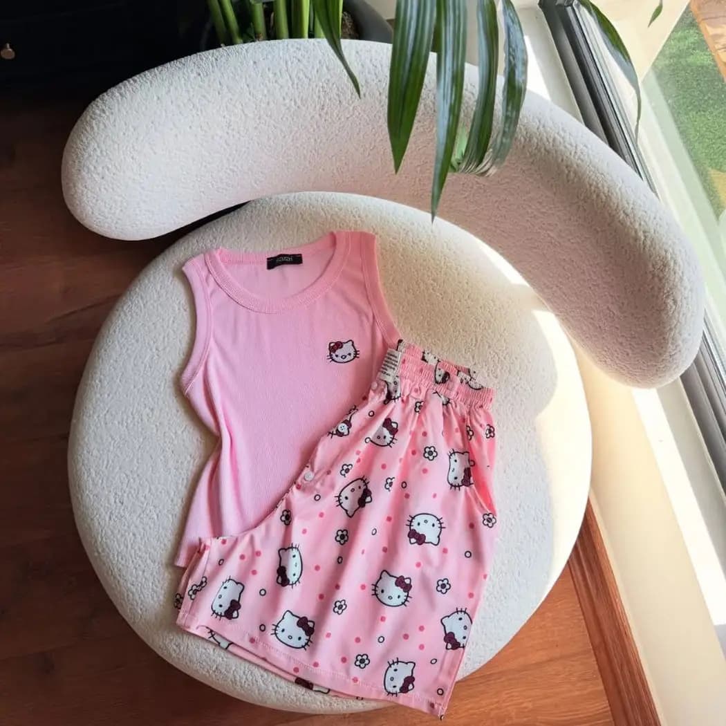 تاپ شلوارک فانتزی کیتی ls0457 — تصویر ۲