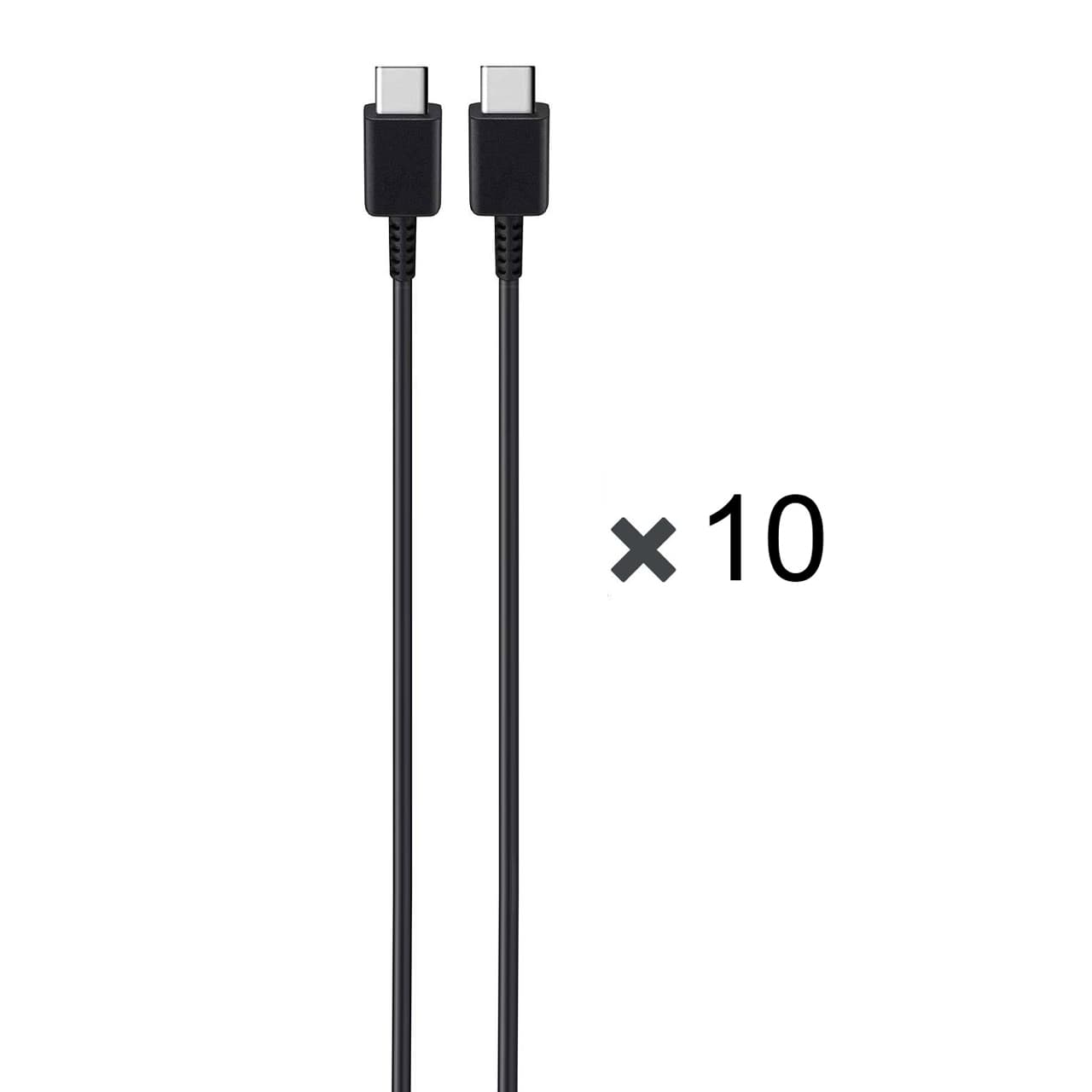 پک 10 عددی کابل شارژ SAMSUNG Type-C to Type-C مدل S23 HI Plus PD – مشکی – DST (گارانتی شش ماهه)