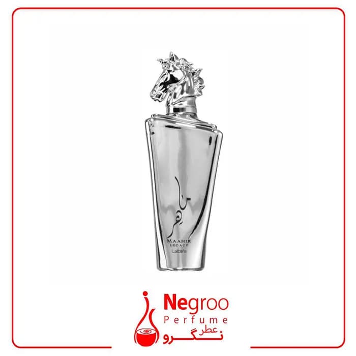 عطر ادکلن لطافه ماهر لگاسی نقره ای 100 میل Lattafa Maahir Legacy — تصویر ۲