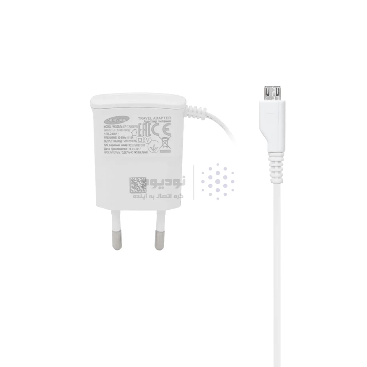 شارژر دیواری SAMSUNG مدل i9000 – سفید – اصلی – DST (گارانتی شش ماهه) — تصویر ۴