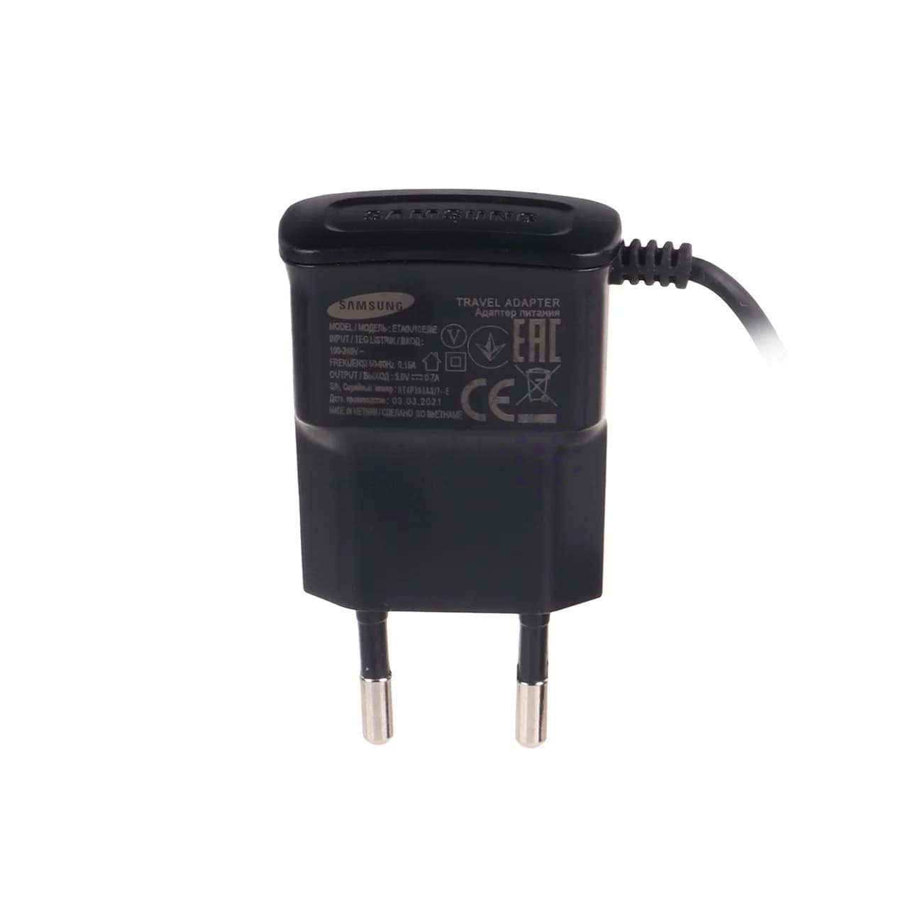 شارژر دیواری SAMSUNG مدل i9000 – سفید – اصلی – DST (گارانتی شش ماهه) — تصویر ۶
