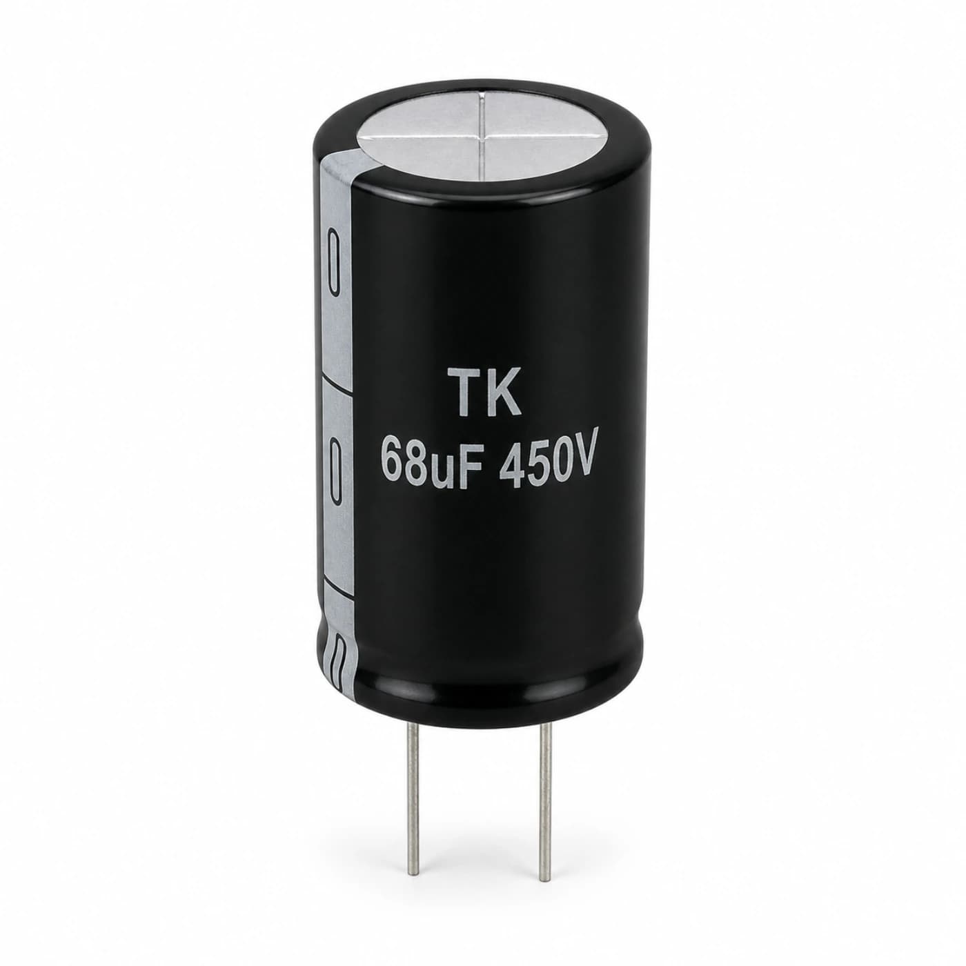 خازن الکترولیتی تی‌کی مدل TK 68uF 450V 18×30mm