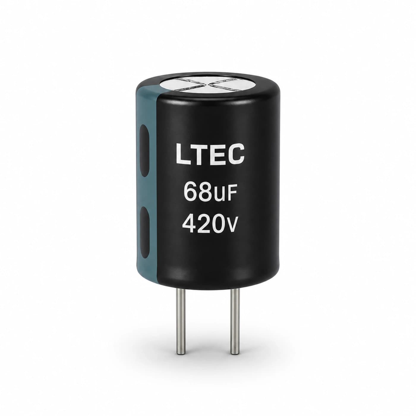 خازن الکترولیتی التک مدل LTEC 68uF 420V 16×20mm