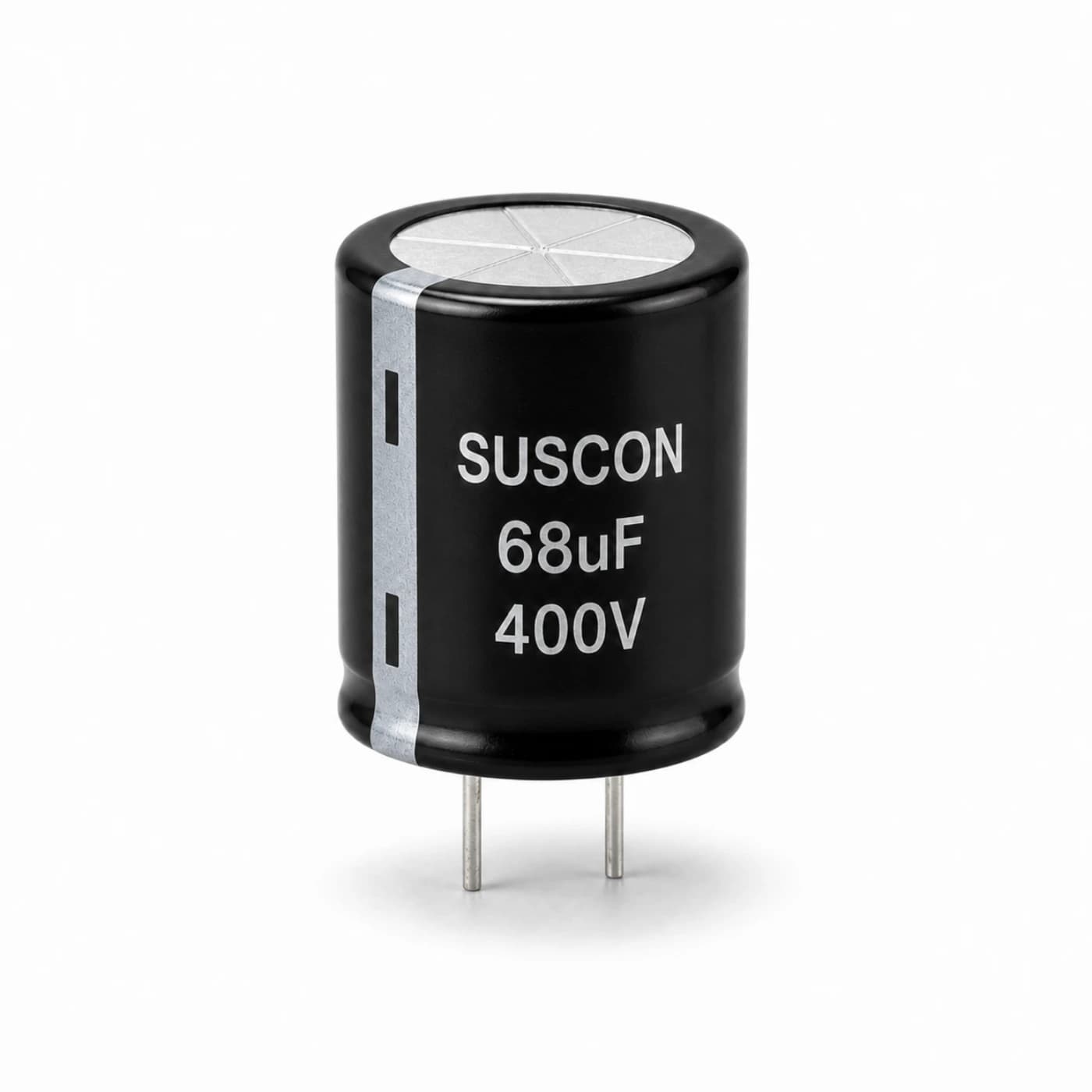 خازن الکترولیتی ساسکان مدل SUSCON 68uF 400V 18×20mm